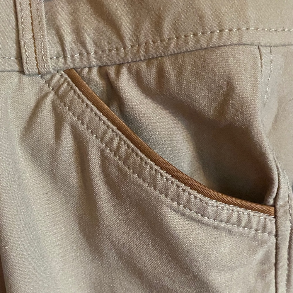 Girls Riding Breeches in Tan with Knee Patches - Picture 9 of 11